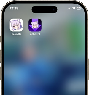 nekoutil icon on iPhone